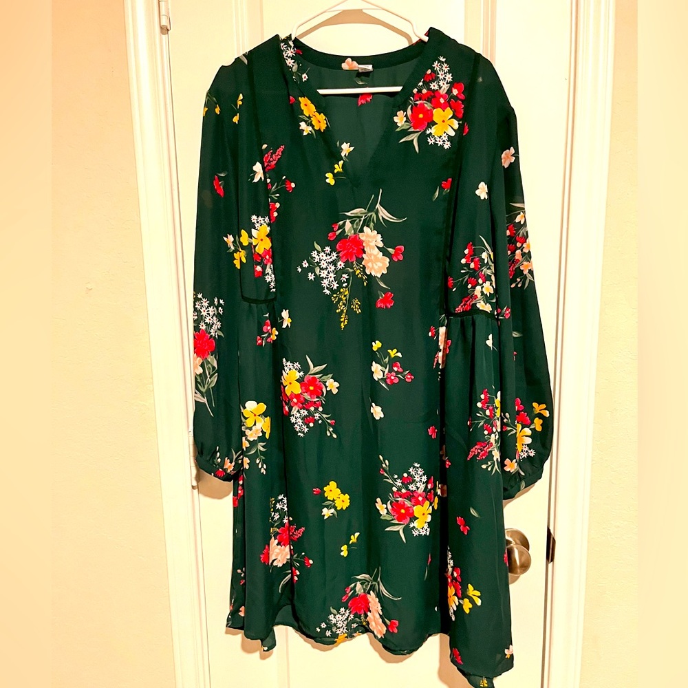 Green Floral // Dress or Top